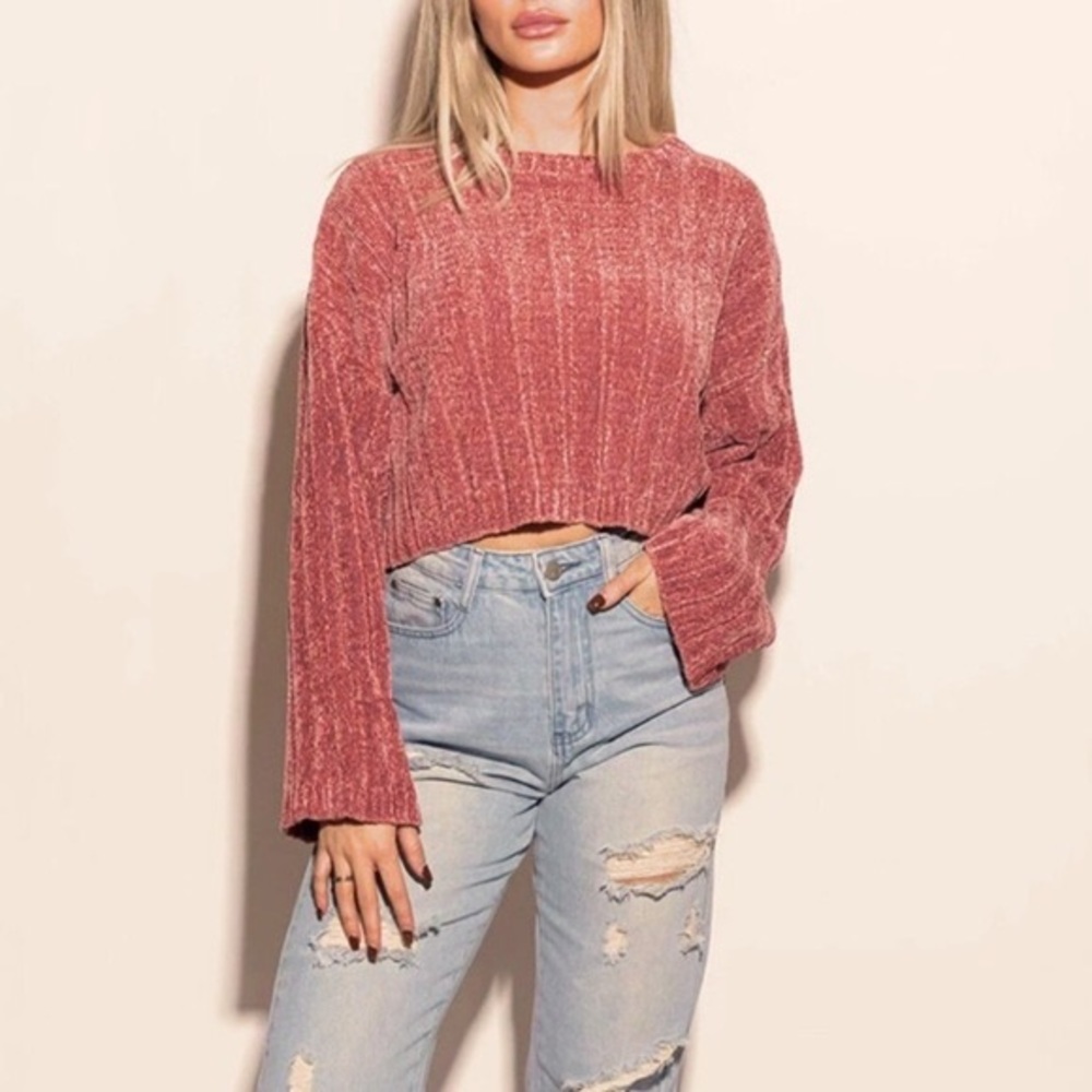 Kittenish By Jessie James Decker Miss Thang Chenille Sweater